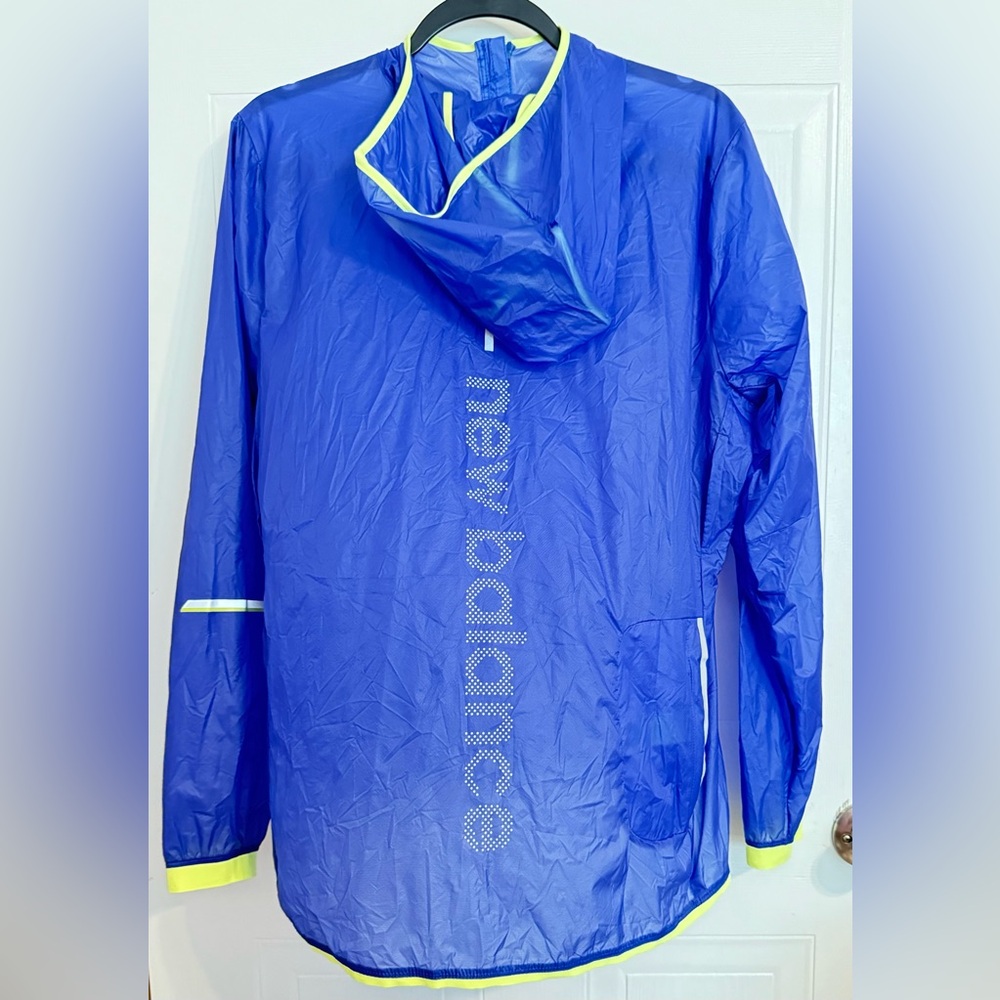 New Balance Vibrant Blue Windbreaker with Neon Accents